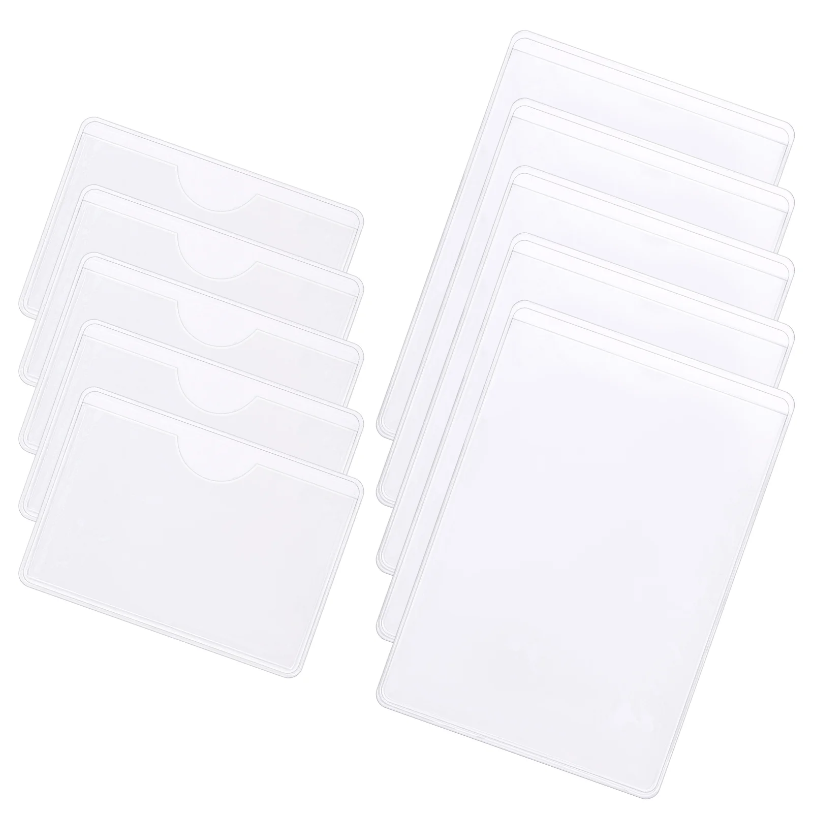 

50 Pcs Self-adhesive Index Card Holder Labels Holders Horizontal Section Cards Pouches