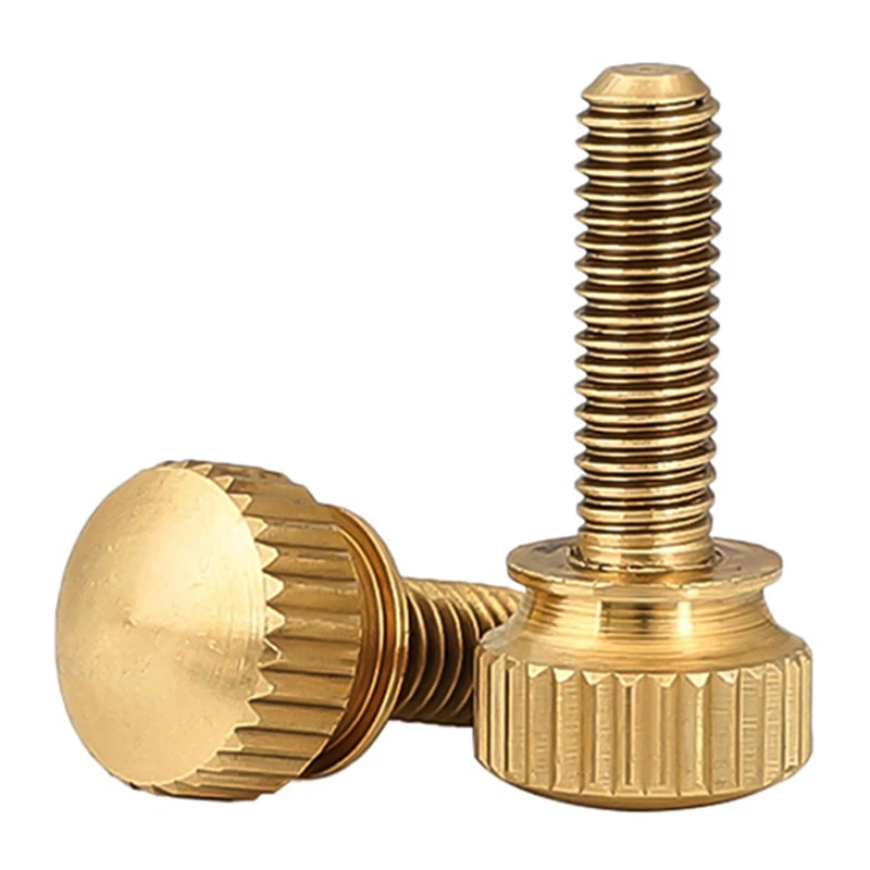 Brass Double Layer with Steps High Head Knurled Hand Screw Double Layer Computer Case Bolts Pure Copper M3 M4 M5 M6 M8 M10