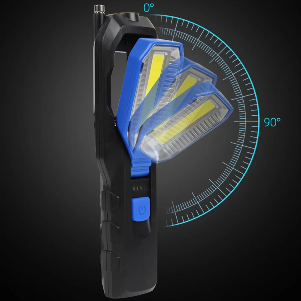 

Led Inspection Light Compact Cob Work Lamp 90 Degree Adjustable Beam Power Display Magnetic Flashlight For Emergency Repair