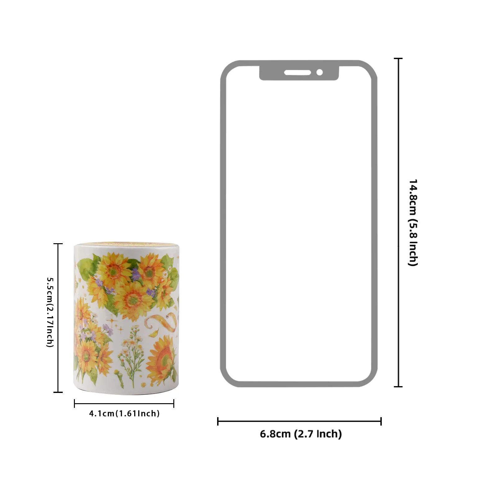 Etori Life 60mm*2m Golden Retro Embossed Floral Pattern Tape is suitable for notebooks, mobile phones, water bottles, handbags, photo albums, scrapbooking supplies, office decoration items, room decoration, card making, vintage parties, school supplies, cycling decals, children's stickers, and Korean toys