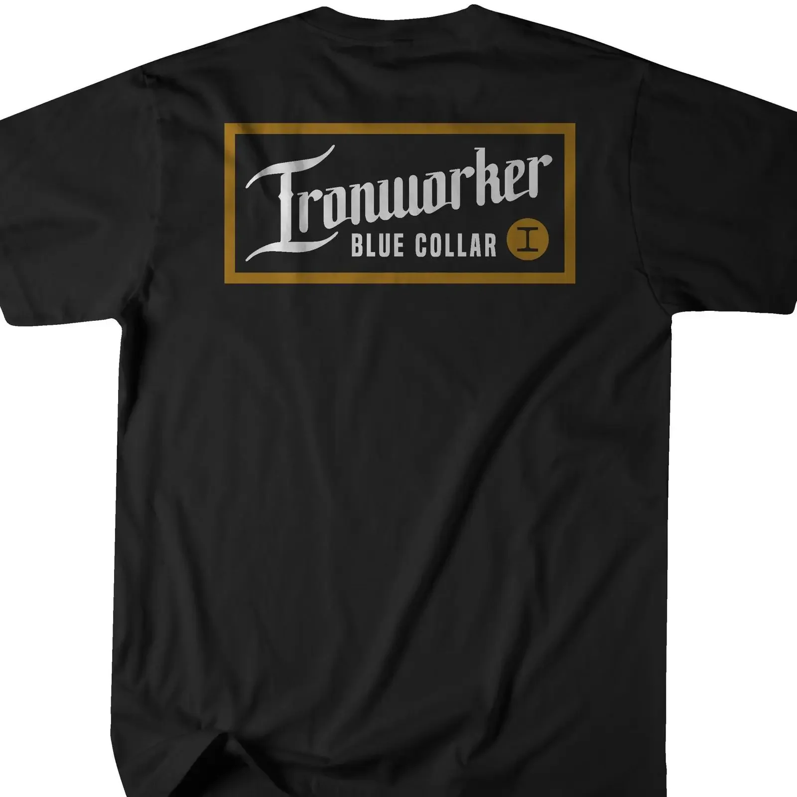 Ironworker T Shirt Blue Collar Local Brotherhood Union vintage Washed graphic designer clothes Versatile Stretched fashion
