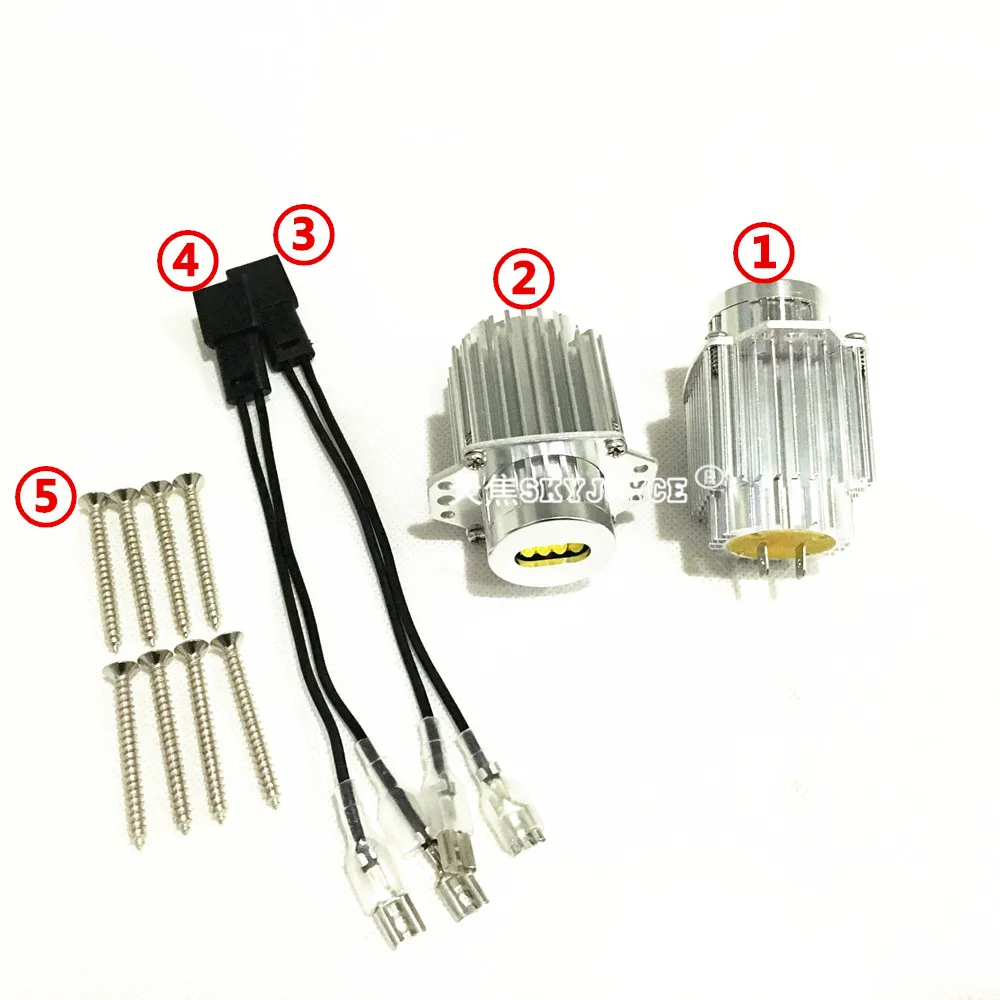 

2x 80W LED Angel Eye Halo Rings Marker Light Lamp Bulb For BMW 3 Series E90 E91 2005-2008 325i 325xi 328i 328xi 330i 335i 335xi