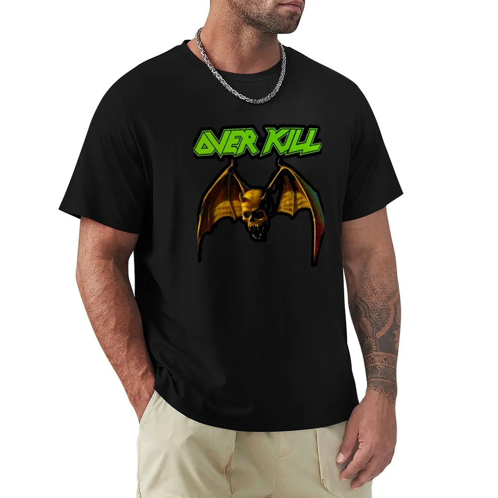 

Overkill Band T-Shirt Minimalist Casual Short Sleeve Top