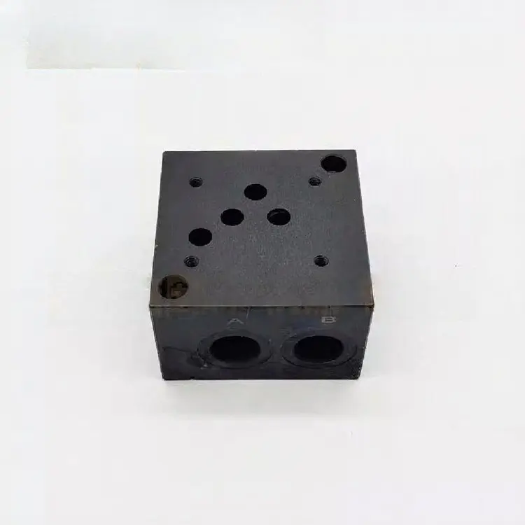 Hydraulic oil circuit block, hydraulic solenoid valve base 03-1W  block 10 diameter seat