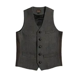 Men's Blazer Vest Tweed Suit Classic Elegant Medieval Victorian Waistcoat Groom's Tight Wedding Dress Vintage Gilet Steampunk