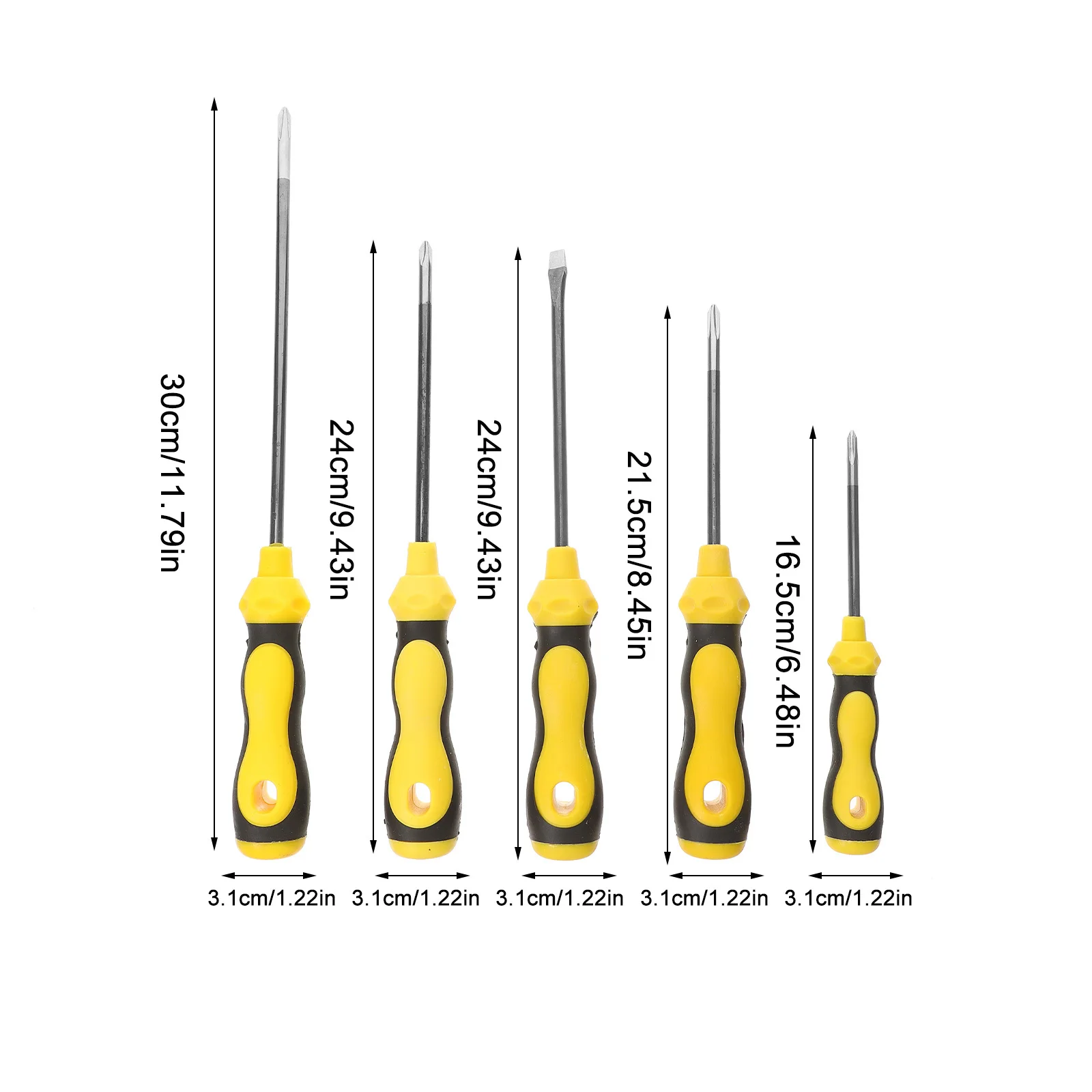 1 مجموعة مفك مجموعة قسط الكروم الفاناديوم الصلب المغناطيسي بت سهلة تجميع تفكيك القرع شكل مقبض لقبضة ثابتة مثالية