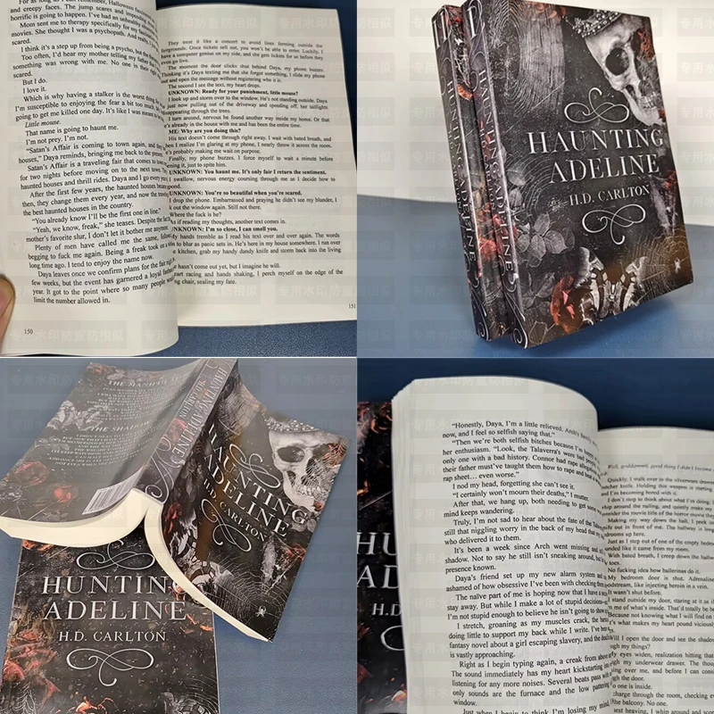 1/2 Book Cat And Mouse Duet Haunting Adeline by H.D. Carlton - Paperback English Edition Single Volume Mystery/Thriller