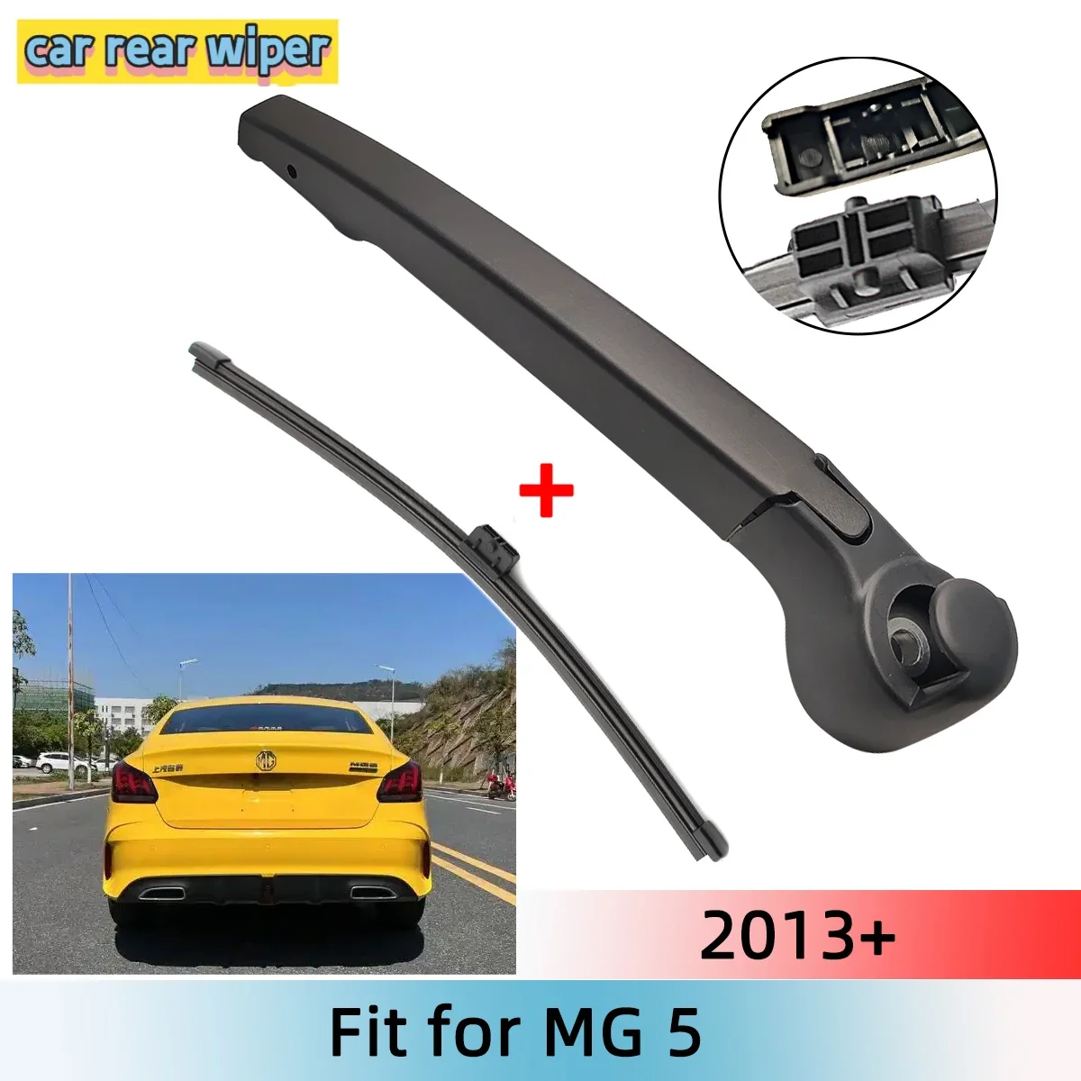 

Rear Wiper Blade & Arm Set Kit For MG 5 2013+ Windshield Windscreen Rear Window