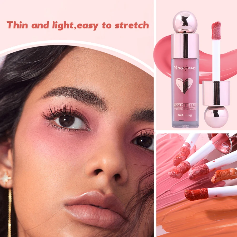 Multifunctional Liquid Blush with Smooth Texture Long Lasting Pigmentation Hydrating Formula and High Light Effect for Makeup view 2