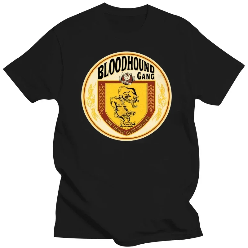 

fashion heavyweight Hot Sale vintage Summer Round Collar Popular BLOODHOUND GANG FIERCE BEER COASTER Mens Black T-Shirt S-5XL