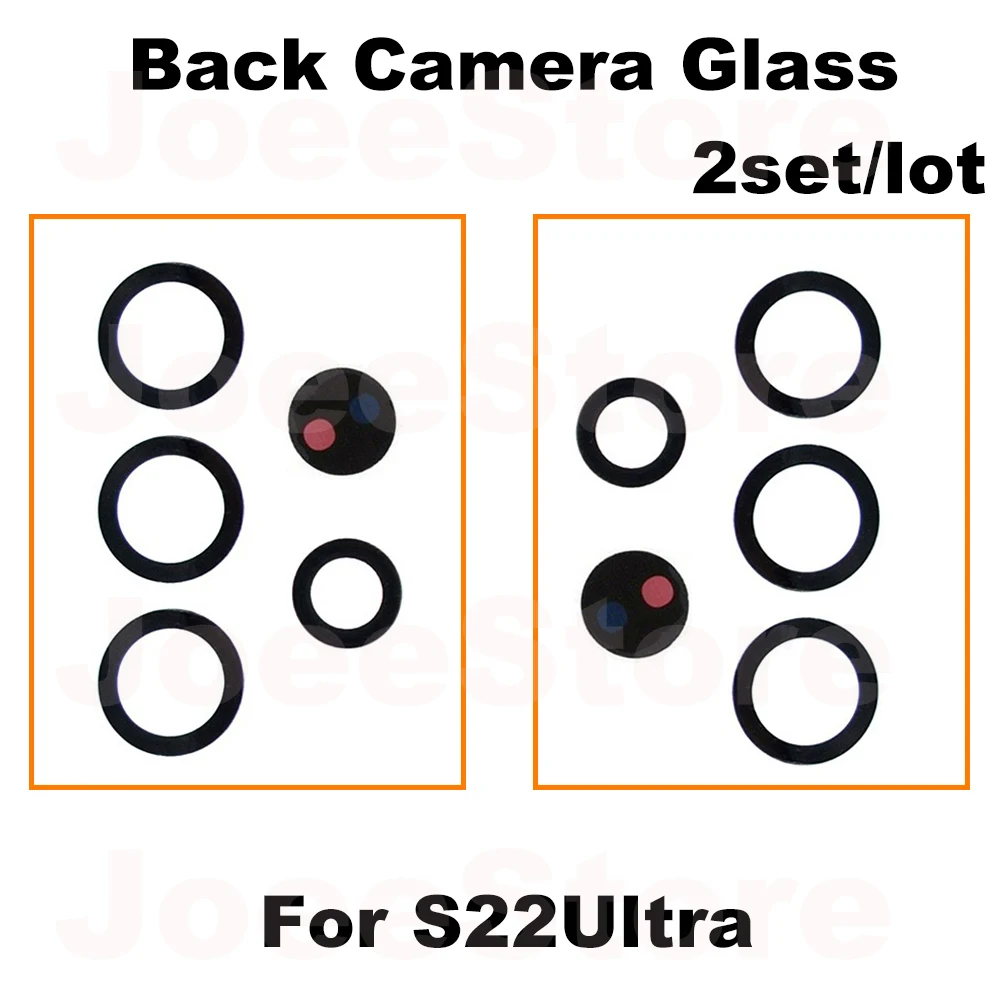 2set Back Camera Glass Lens For Samsung S23 S22 S24 S21 S20 Plus Ultra Fix Damage Big Rear Camera Glass with Sticker Adhesive image 5