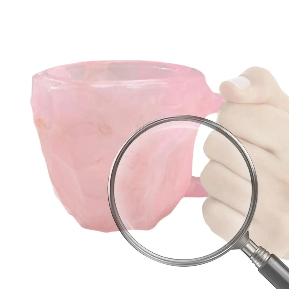 

Кружки для кофе из искусственного минерального кристалла, разноцветные, из смолы, имитация хрусталя, изысканные, элегантные, для молока, кофе, чая