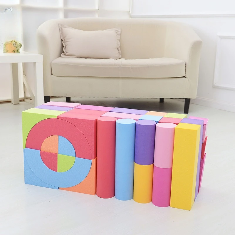 Soft foam sponge building block children's educational toys color baby early education kindergarten ornament