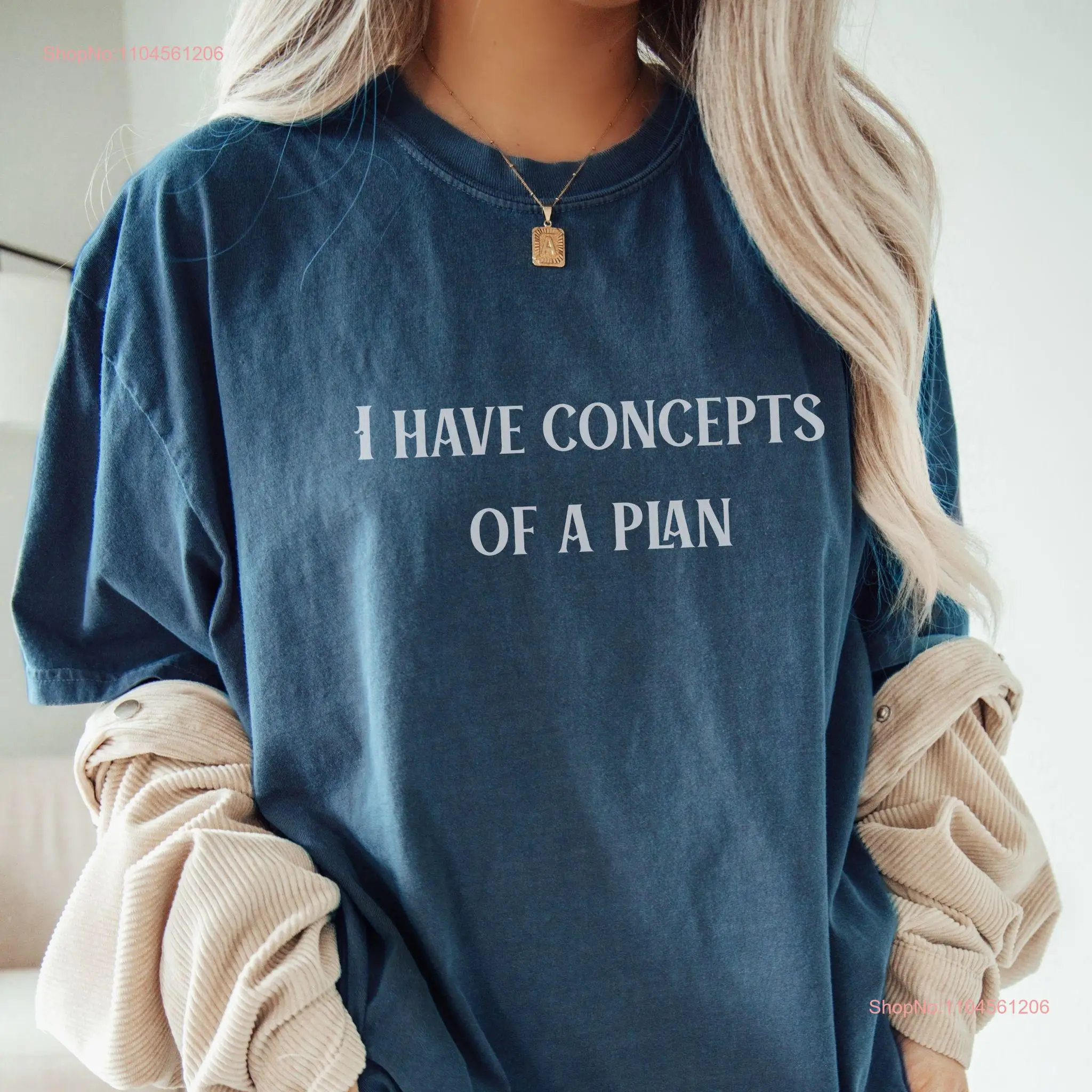 I Have Concepts Of A Plan 2024 Election Political T Shirt Funny Debate Quote Sarcastic Harris Walz long or short sleeves