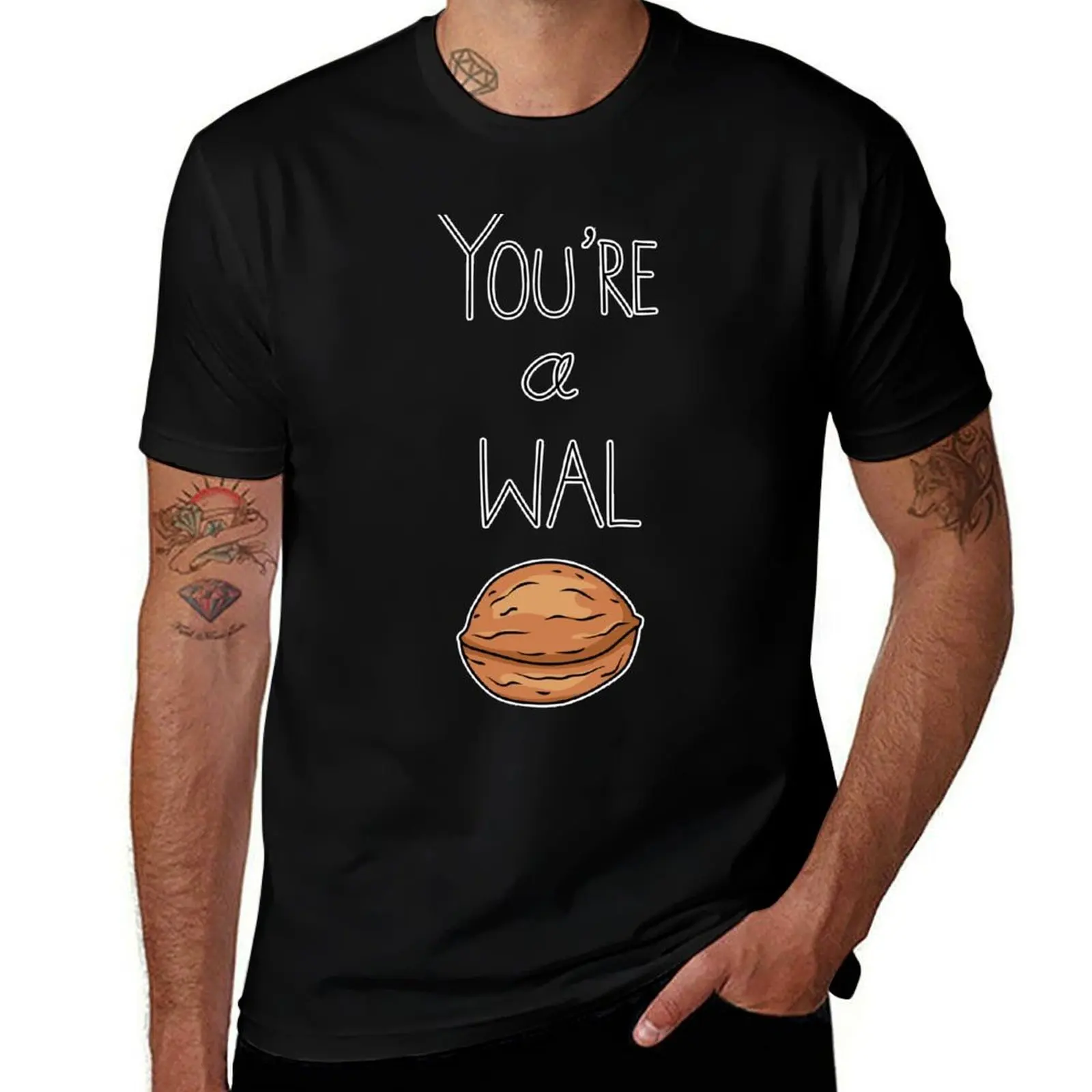 Walnut T-Shirt All Match Basic Short Sleeve Top
