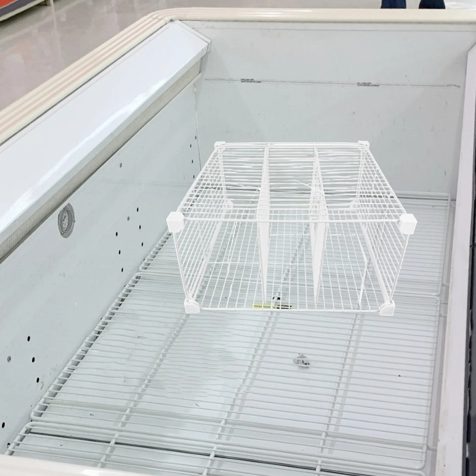 

Organizer Bins Chest Storage Baskets With 3 Grids Modular Freezer Shelf Dividers For Food Storage - Deep Freezer