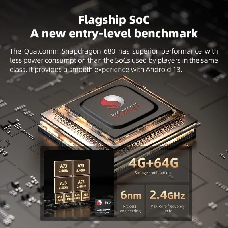 مشغل موسيقى محمول M21 Android 13 MP3 Snapdragon 680 4* CS43198 DAC Chips Hi-Res Audio DSD Bluetooth LDAC (ذهبي تيتانيوم) #3