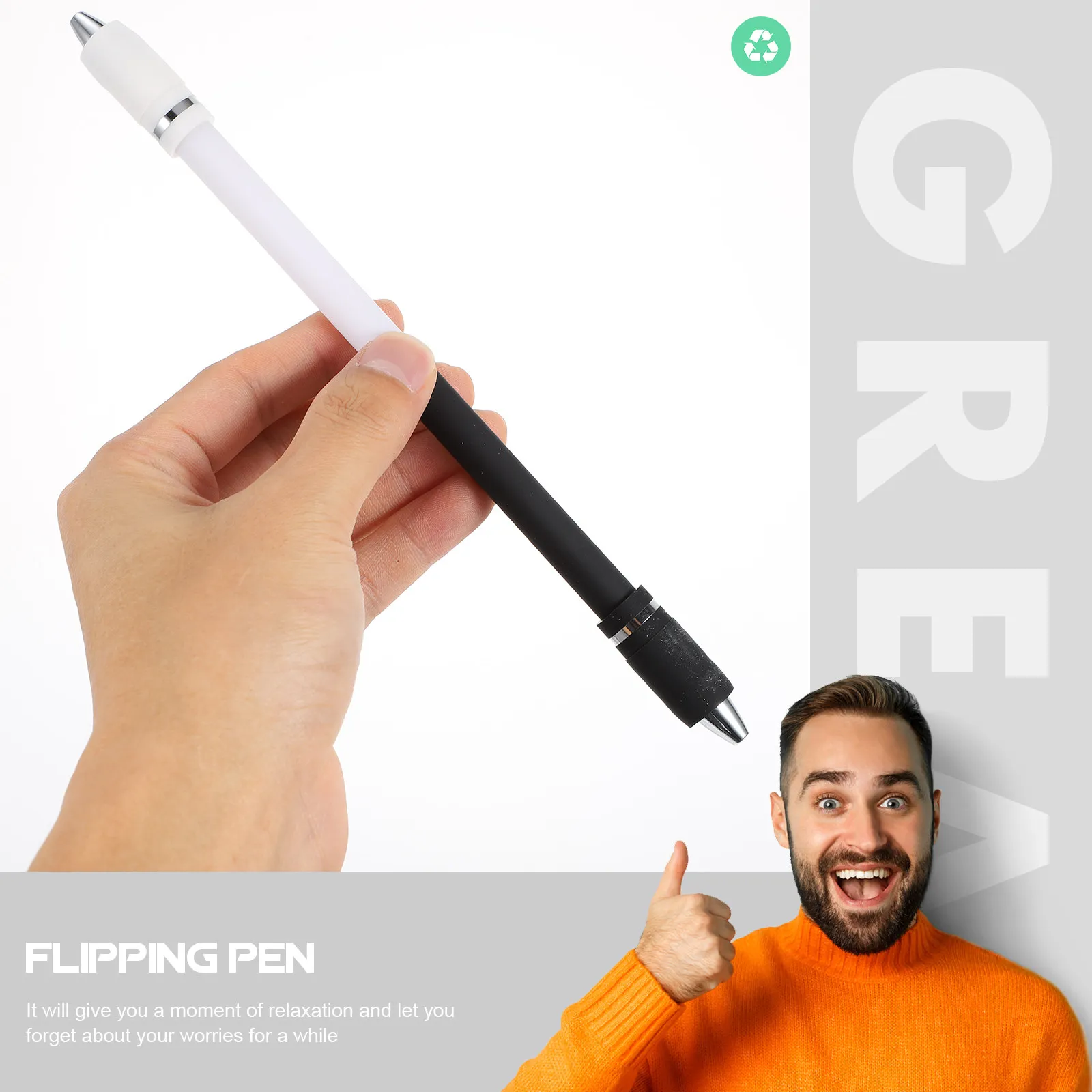 

Набор из 2 вращающихся ручек: креативный балансированный дизайн, ручка-волчок для снятия стресса и развлечения для студентов и геймеров