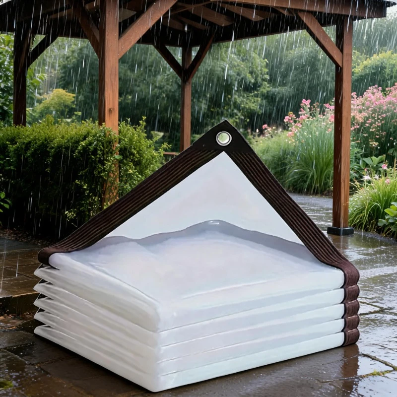Waterproof Transparent Rainproof Cloth Corner Protector with 1-Meter Edge Hole for Garden Balcony