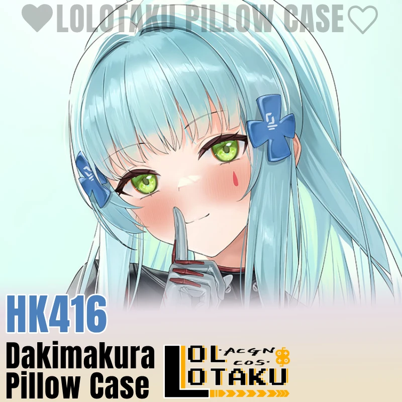 HK416 Dakimakura Girls Frontline Hugging Pillow Case Otaku Full Body Pillow Cover Cushion Case Home Bedding Decor Otaku Gift