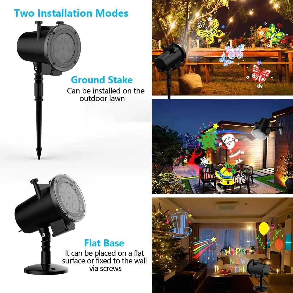 Christmas Snowfall Projector Lights LED Halloween Christmas Projector Lights for Party holiday decoration with Remote Control