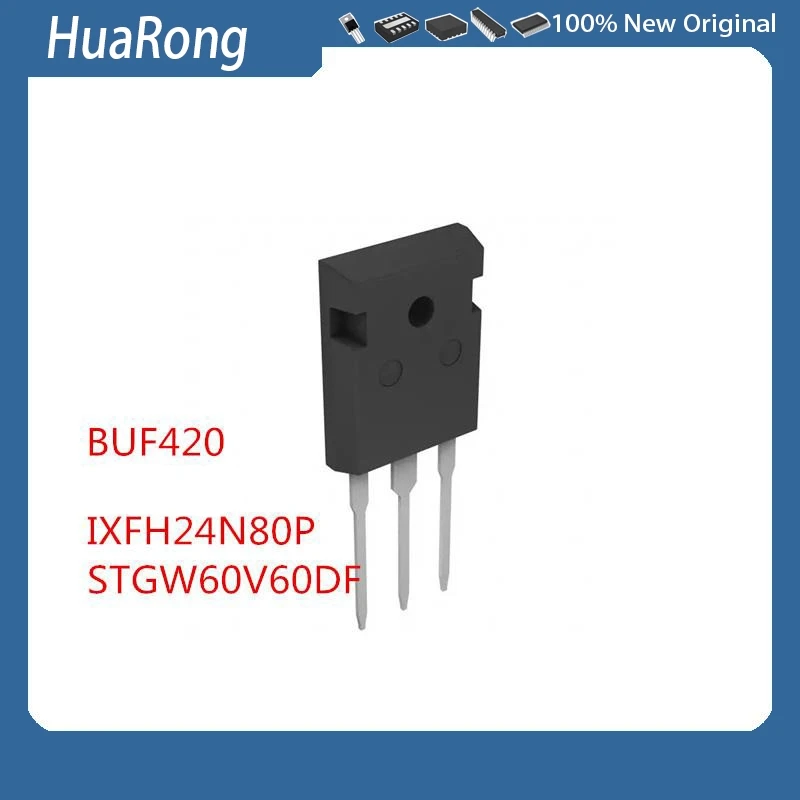 5Pcs/Lot    IHW30N160R5      IXFH24N80P     STGW60V60DF   BUF420   TO-247