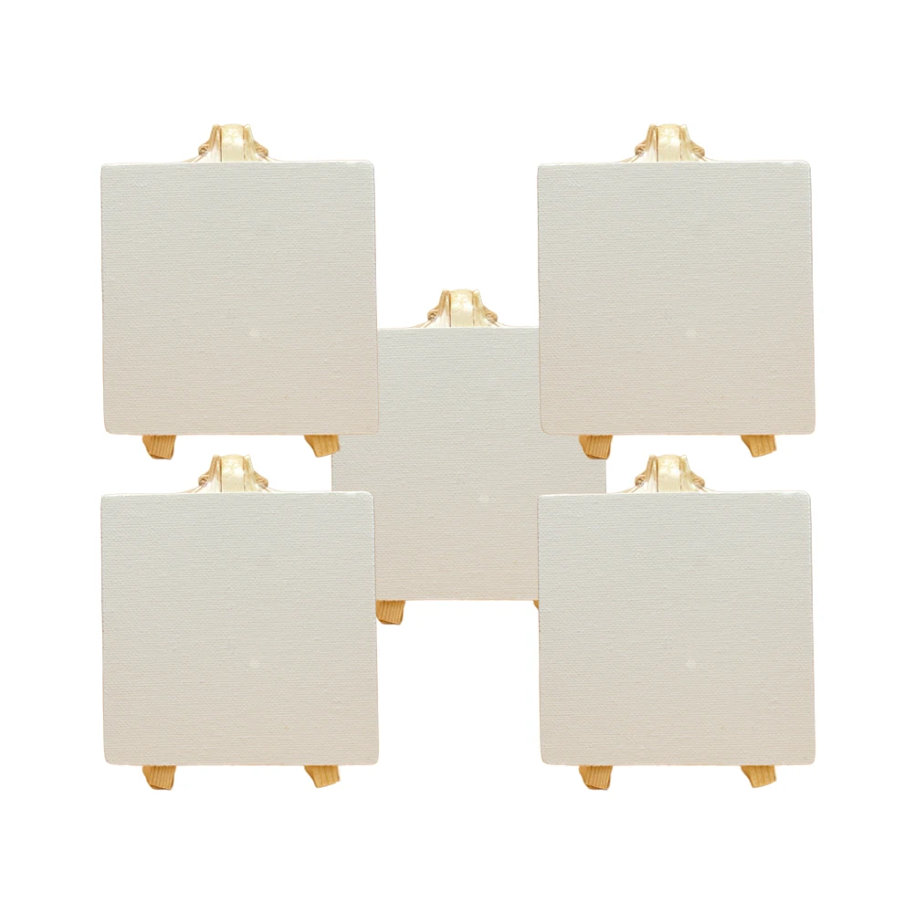 5 Pcs Wooden Easel Set Foldable Mini Lightweight Desk Decor Creative Multi Function Craft Party Wedding Card Holder