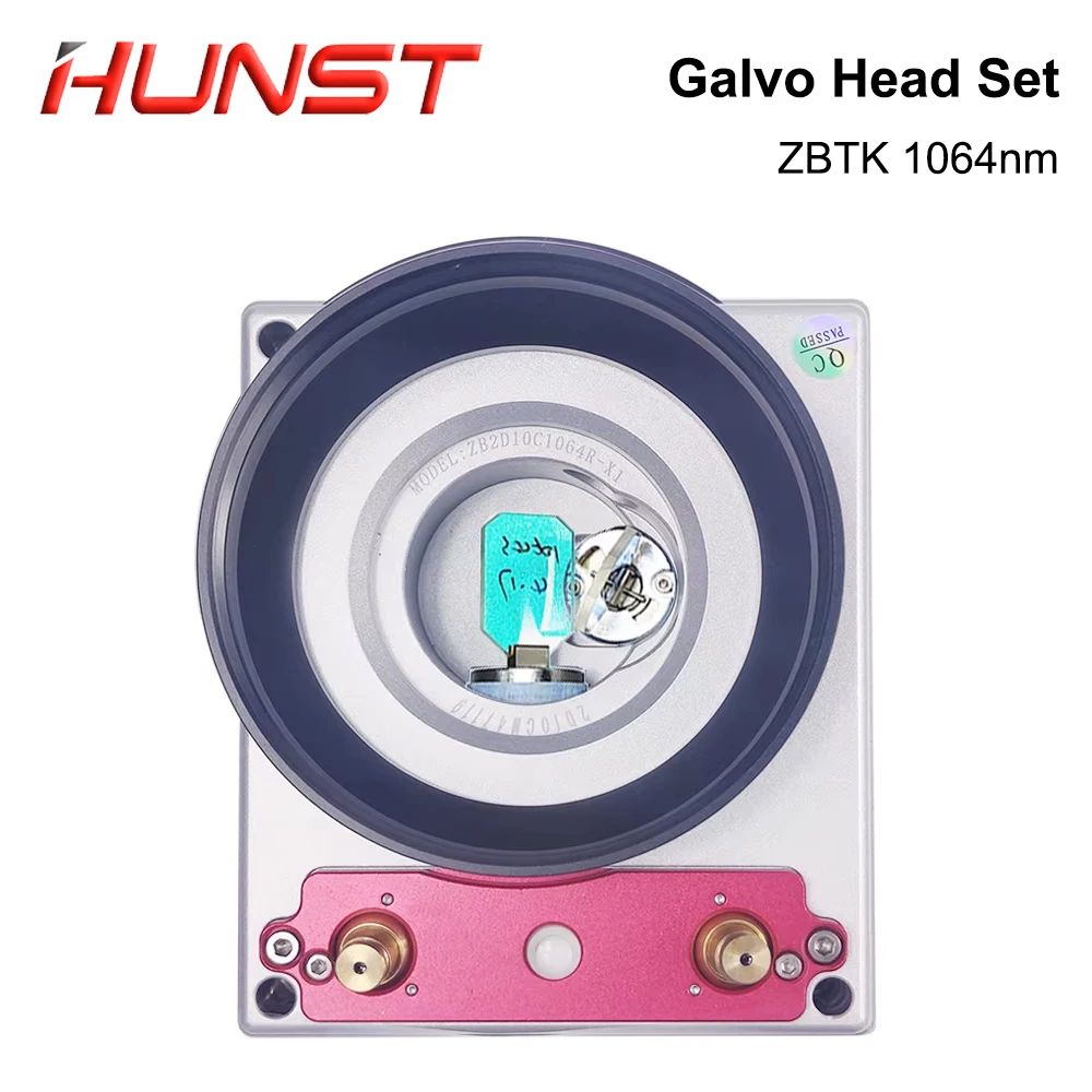 HUNST Fiber Laser Scan Galvo Head Set ZBTK 1064nm Apeature 10mm Galvanometer Scanner with Power Supply.