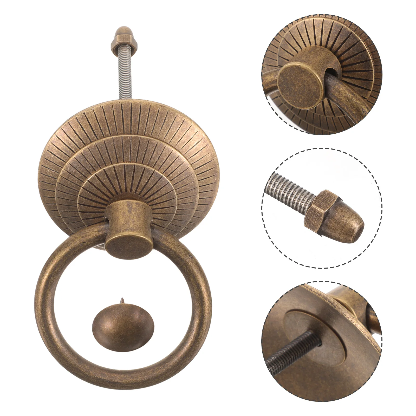 

Door Knocker Metal Retro Design Front Door Knockers Heavy Duty Build Corrosion Resistant Indoor Outdoor Decoration