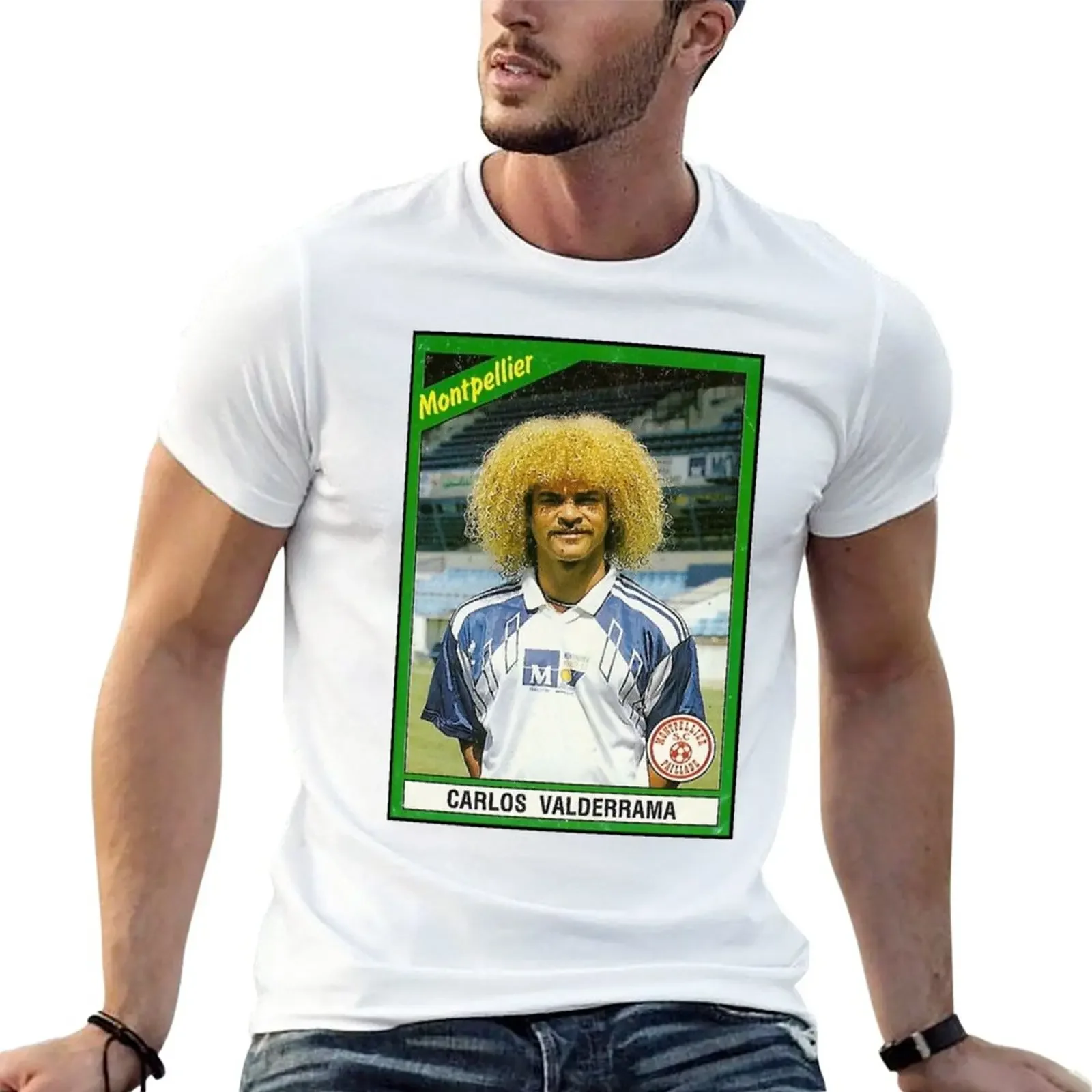 New Carlos Valderrama T-Shirt aesthetic clothes T-shirt short custom t shirts Oversized t-shirt men clothings