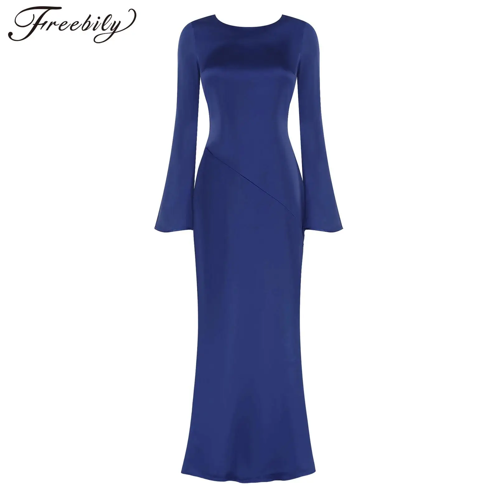 

2026 Lady Split Backless Prom Dresses Women Satin Cocktail Evening Wedding Party Dresses Elegant Pageant Maxi Robe De Soiree