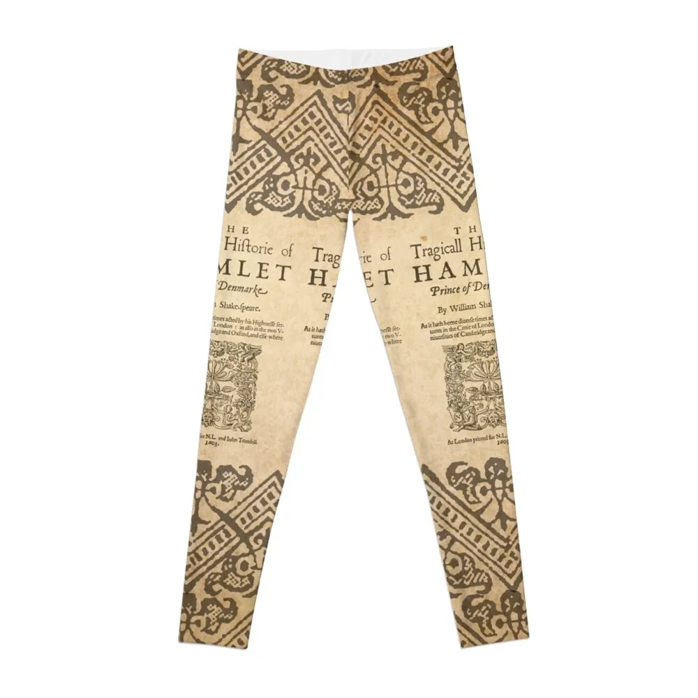 

Shakespeare, Hamlet 1603 Leggings legging gym gym top Tight fitting woman Womens Leggings