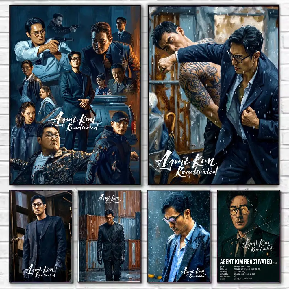 Korean Drama Agent Kim Reactivated Poster HD Decorative Wall Art for Living Room Bedroom Café Stylish Home Décor Gift