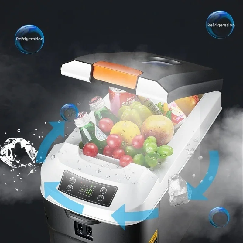 Premium 11L Portable Car Fridge Cooler Warmer 12V 220V Home SUV Truck Camping Parts