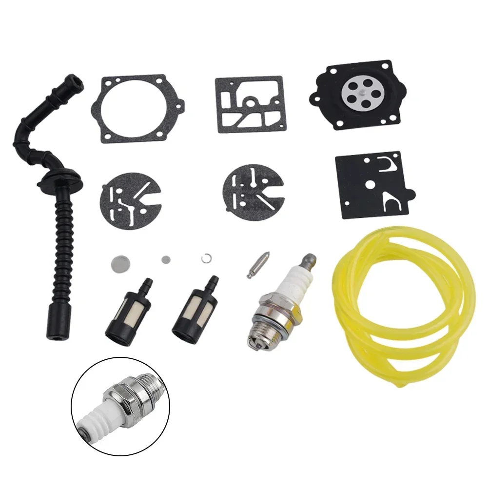 Удобный комплект шлангов топливного фильтра, совместимый с для 015 для 015AV, деталь бензопилы 015L, необходимый комплект для ремонта карбюратора