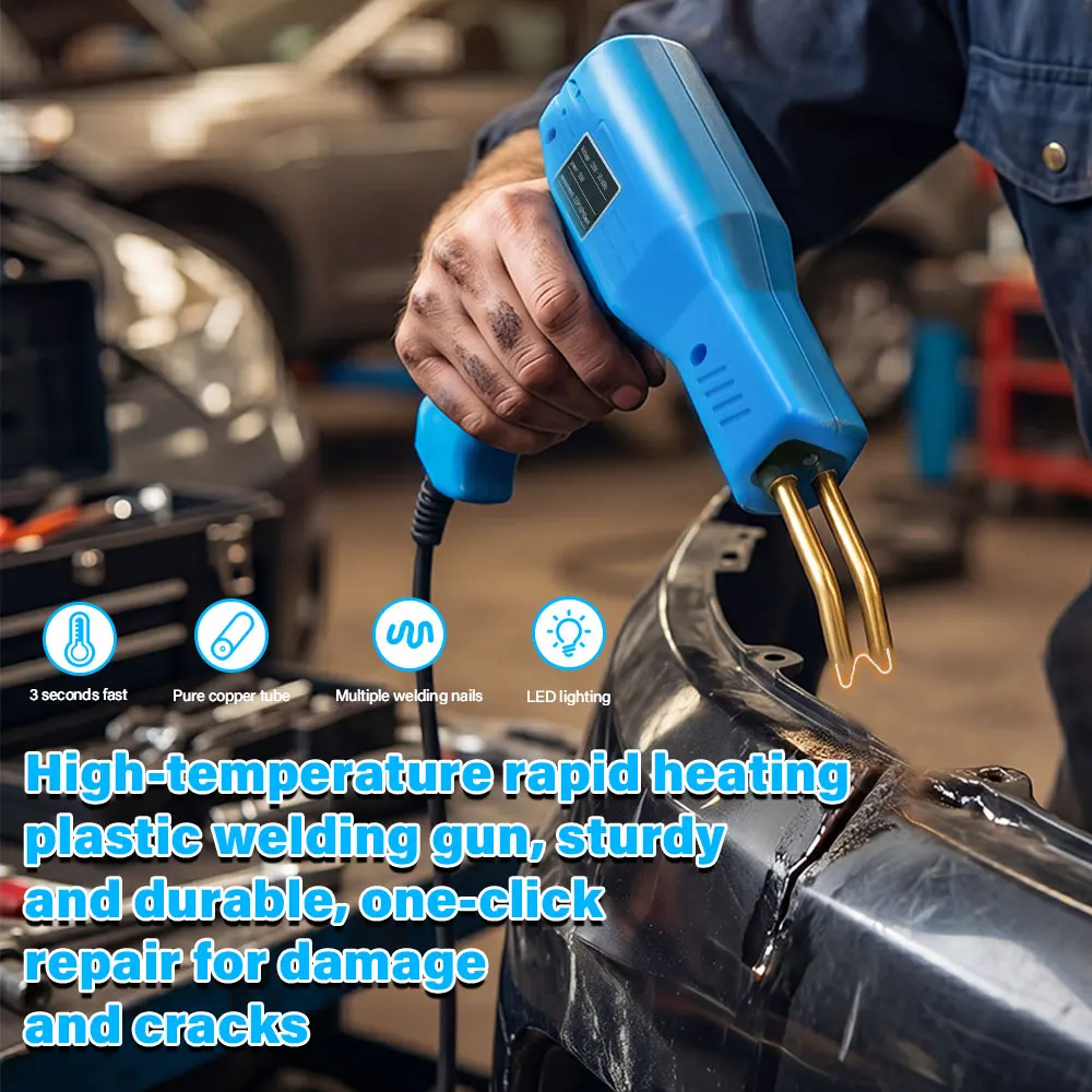 

Hot Stapler Plastic Welding Machine Bumper Repair Kit Soldering Iron For Plastic Repair Car Bumper Repair Welding Gun