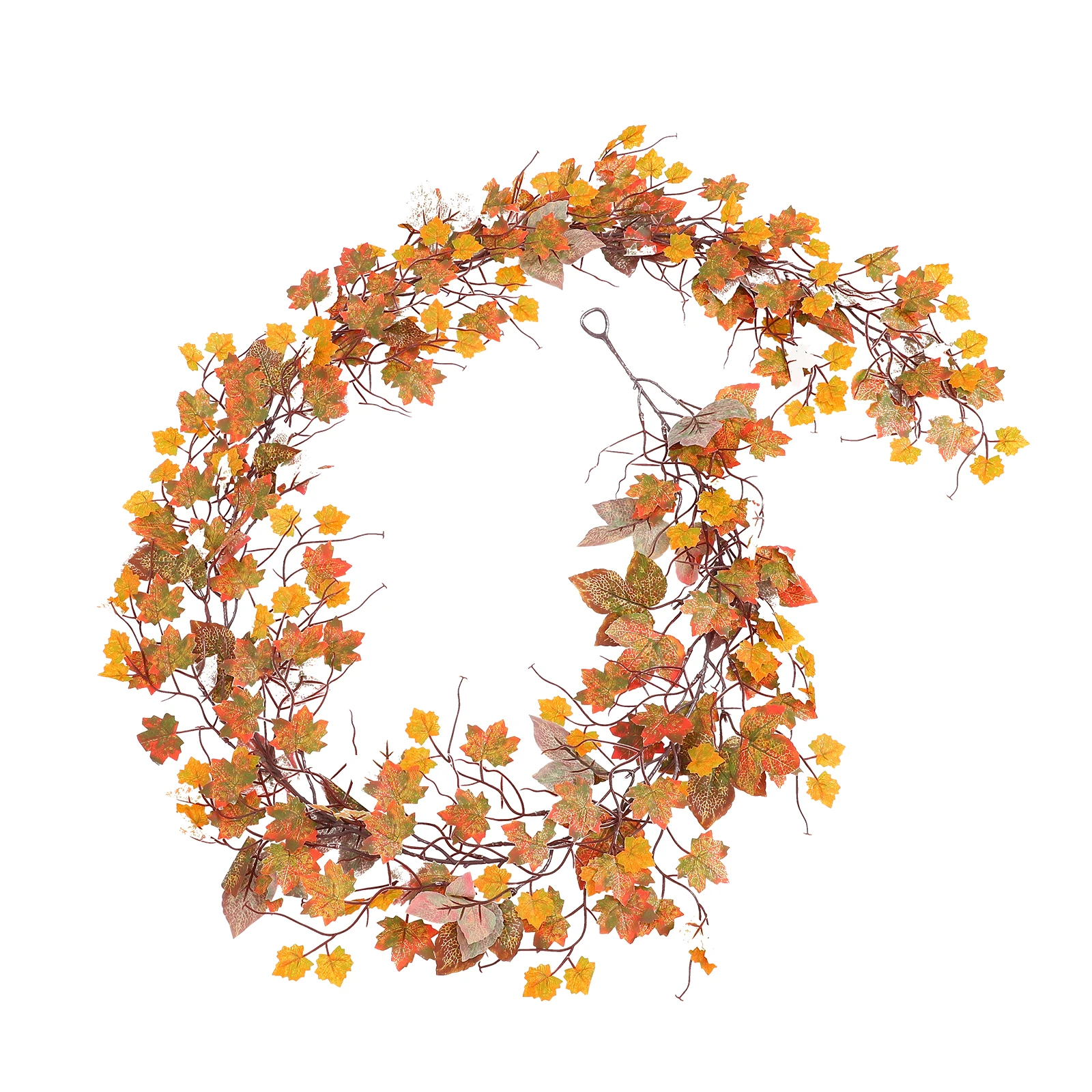 

Artificial Plants Wall Decor Lightweight Fence Garden Maple Leaf Rattan Fake Vine Pendant Indoor Plant Thanksgiving Home