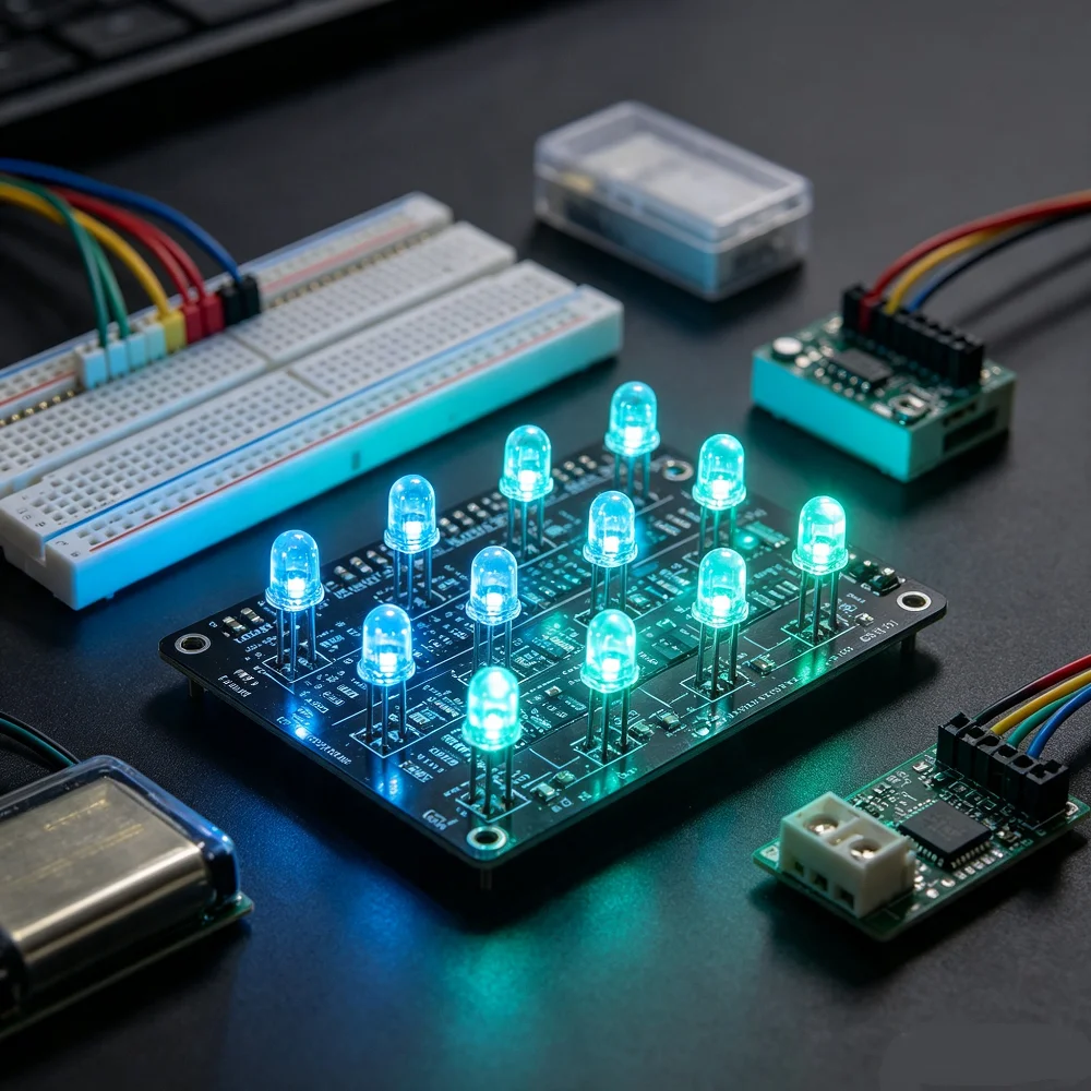 5mm 2pin Cyan  Ice Blue 480nm 490nm DIP LED light-emitting diode High Luminous DC3.2-3.4V 20mA for Traffic Lights