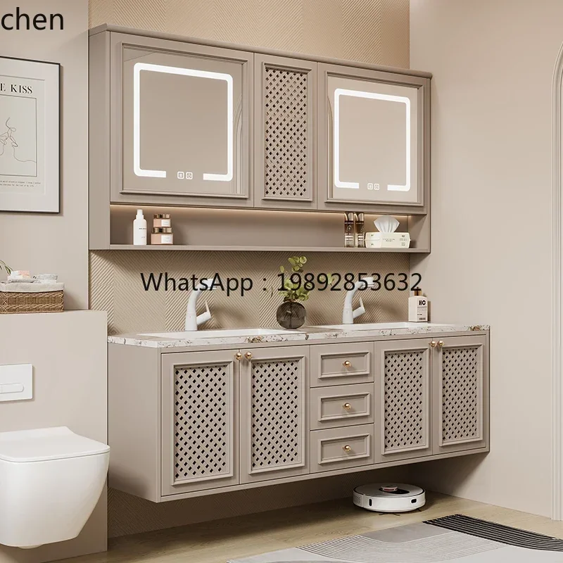 

rock slab integrated hot bending bathroom cabinet washbasin toilet bathroom bathroom cabinet double basin washbasin pool