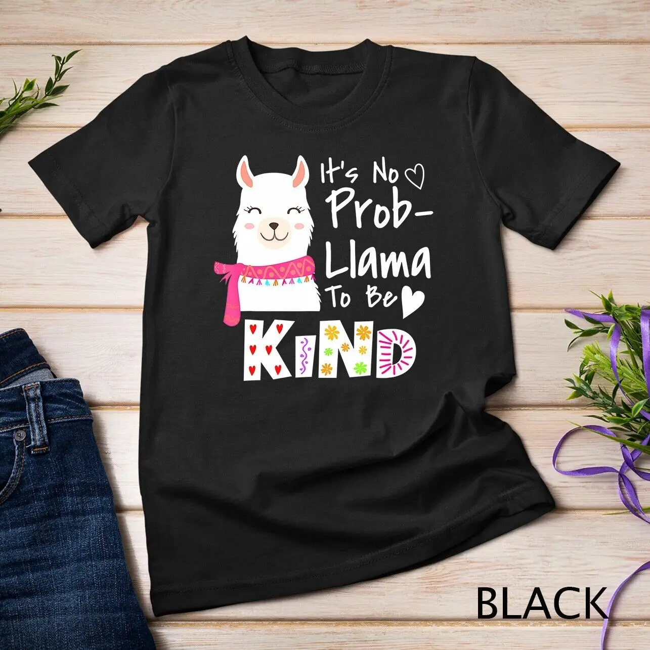 Unity Day Orange No Prob-Llama Be Kind Anti Bullying T-Shirt Unisex T-shirt