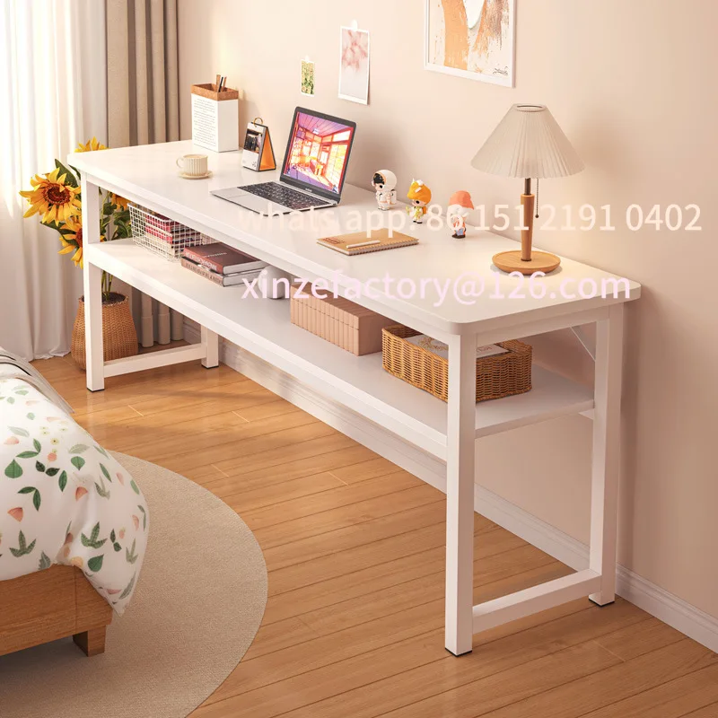 

Customizable Desk Bedroom Long Table Simple Rental House Wall Long Table Workbench Balcony Narrow Computer