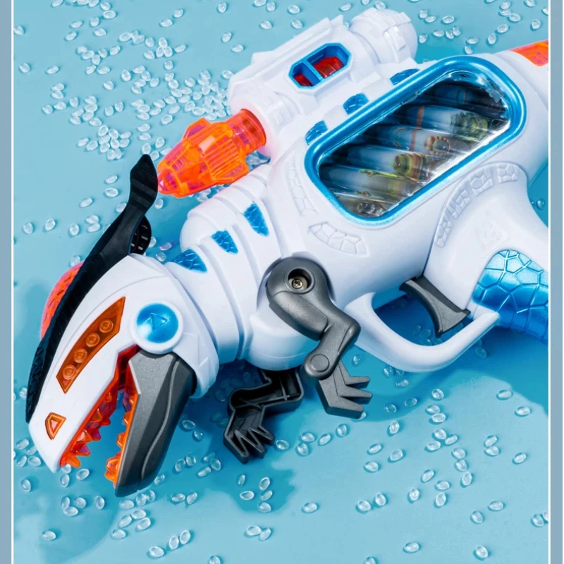 전기 공룡 블래스터 장난감 총 (남아용) 티렉스 사운드 라이트 진동 움직이는 발톱 LED 프로젝션 어린이 야외 활동 선물