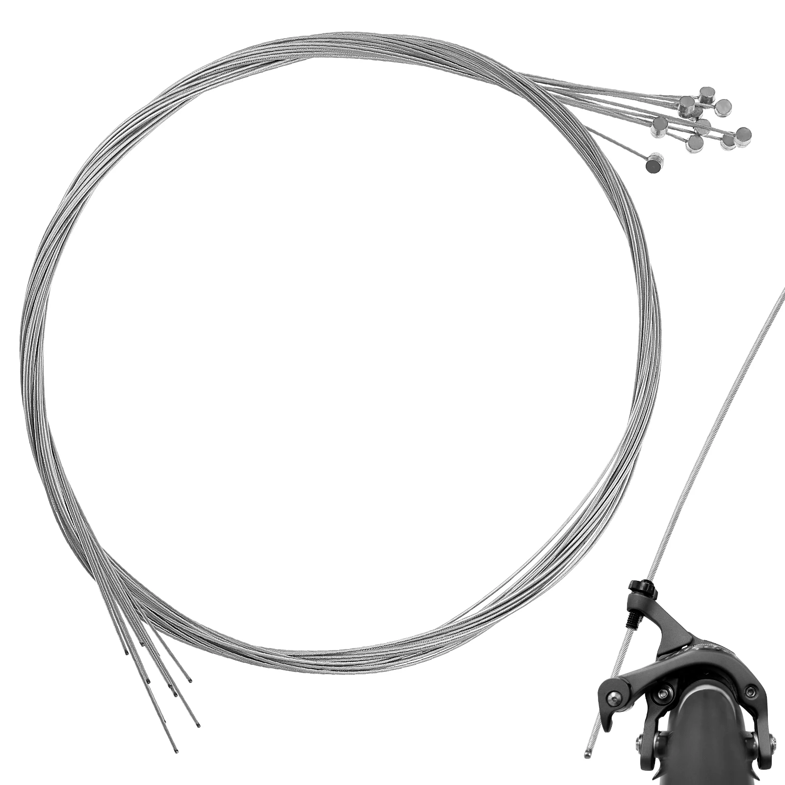 

10Pcs Bike Accessories Precise Design Brake Cables Sturdy Smooth Line for Speed Control System Bicycles Brake Cable