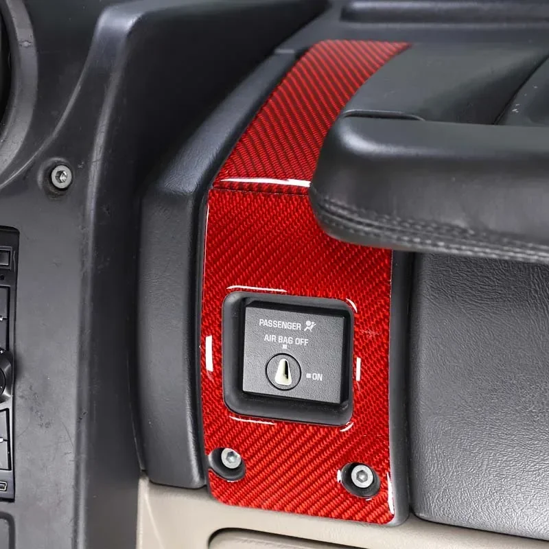 

For Hummer H2 2003-2007 Passenger Airbag Switch Paneltrim Decorative Sticker Soft Carbon Fiber Car Accessories