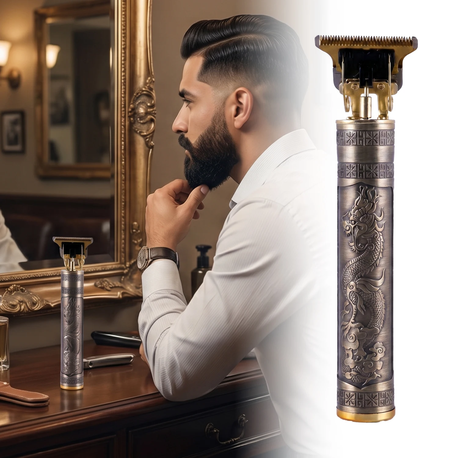 

OMUONE Rechargeable Vintage T9 Cordless Hair Cutting Machine Electric Shaver For Man Hair Clipper Barber Trimmer Beard Razors