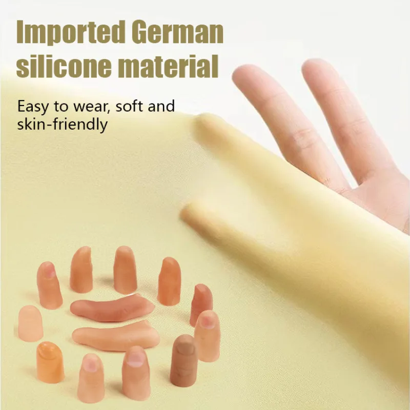 【Ready Stock】High-quality simulation thumb sleeves, large and small finger magi c toys thumb sleeves simulation silicone sleeves