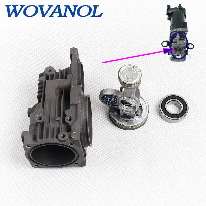 

1Set 1643201204 air suspension compressor repair kit cylinder head Piston Rod For Mercedes AMK W251 w164 x164 GL ML W221 W166