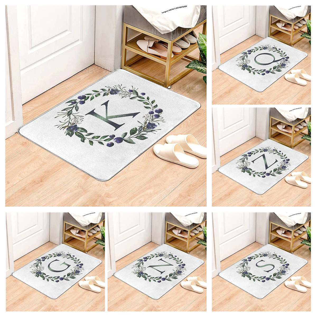 House carpet letter series Home doormat entrance Room Bathmat Footmat bathroom non-slip mat Kitchen water absorption mat