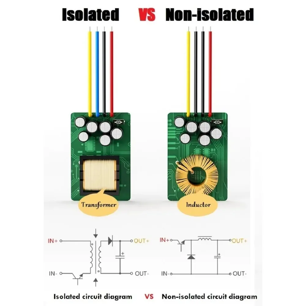 Isolated 84V 72V 60V 48V36V 24V12V 100V DC to 24V 5V 12V DC Regulator Buck Step Down Voltage Converter 100 Volt to 5V 12 Volt