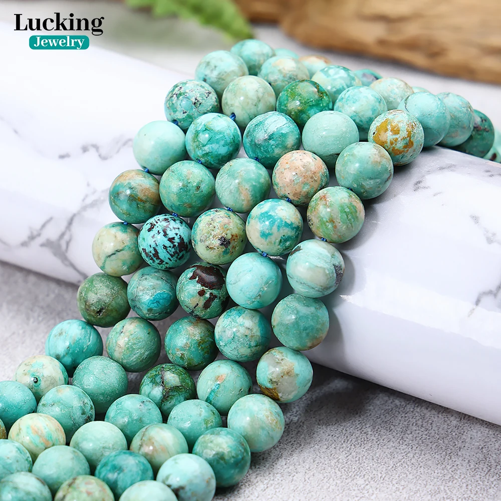 

A+ Natural Peru Turquoise Beads Loose Spacer Beads For Jewelry Making DIY Bracelets Accessories 15'' 4-12mm